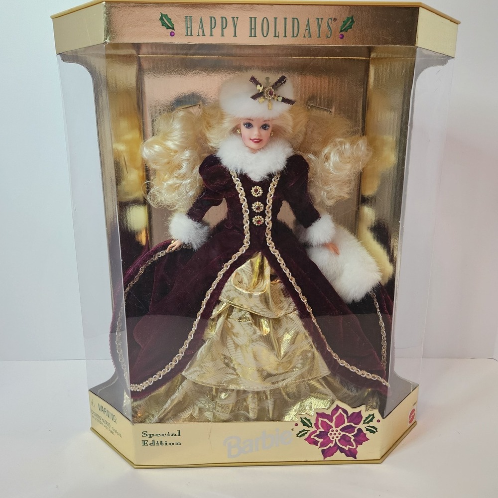 Vintage 1996 Mattel Happy Holidays Barbie Special Edition #15646 NRFB